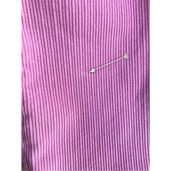 ZARA Bubblegum Pink Wide Leg High-Rise High Waisted Corduroy Pants Sz 0 Fit 00 - Picture 14 of 15